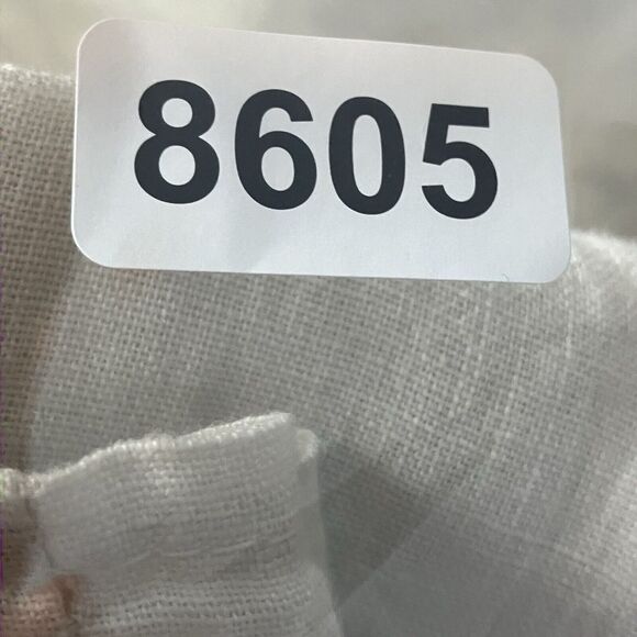 Alessia Pacini Linen Dress Women Small Beige Sleeveless Linen Embroidered Resort - Picture 9 of 9